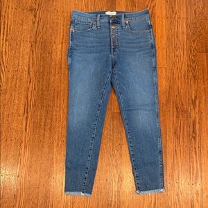 Madewell 10" High-Rise Skinny Jeans – Medium Wash – 30 petite
